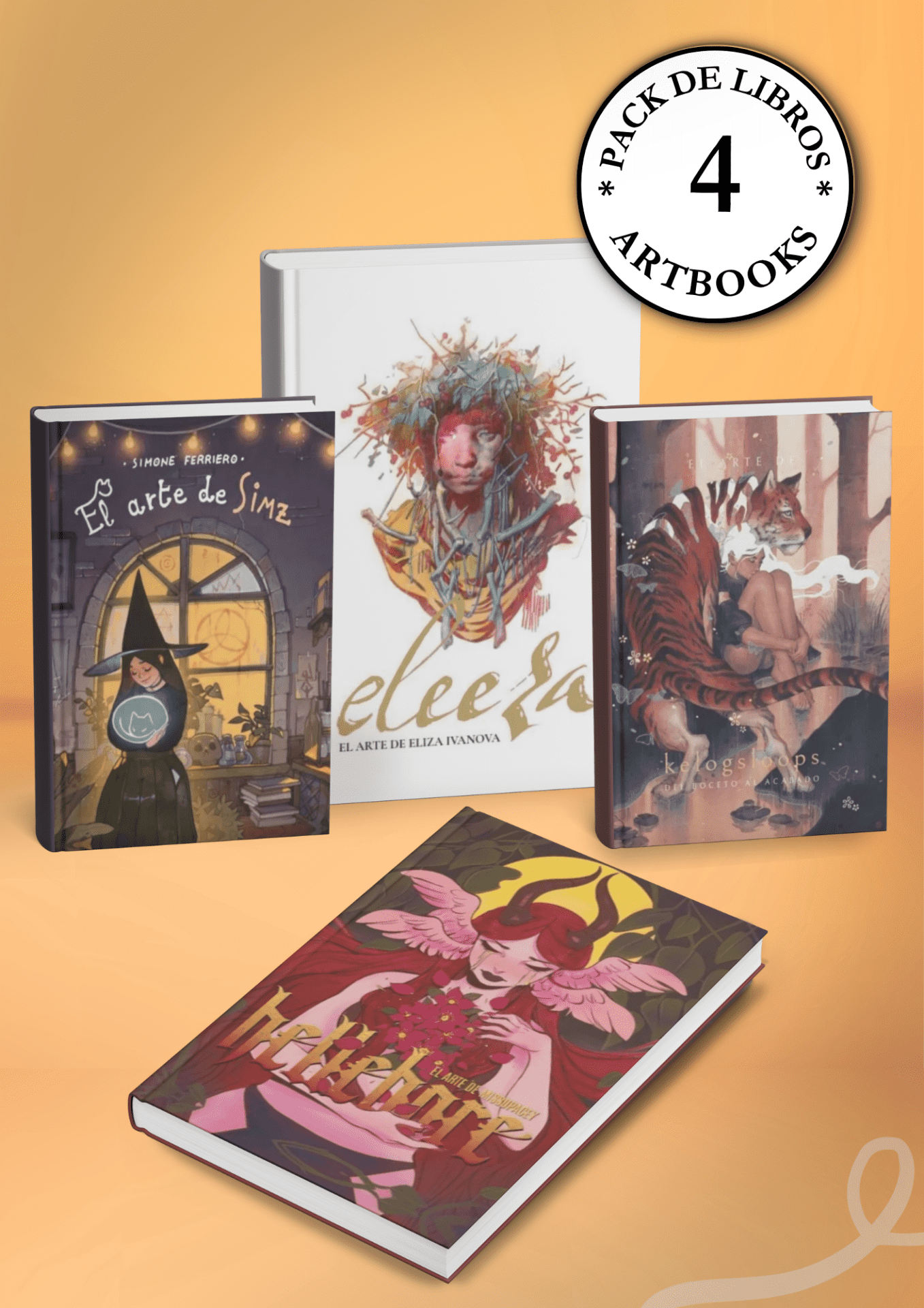 Colección Artbooks Eleeza, Simz, Missupacey y Kelogsloops Colección Artbooks Eleeza, Simz, Missupacey y Kelogsloops